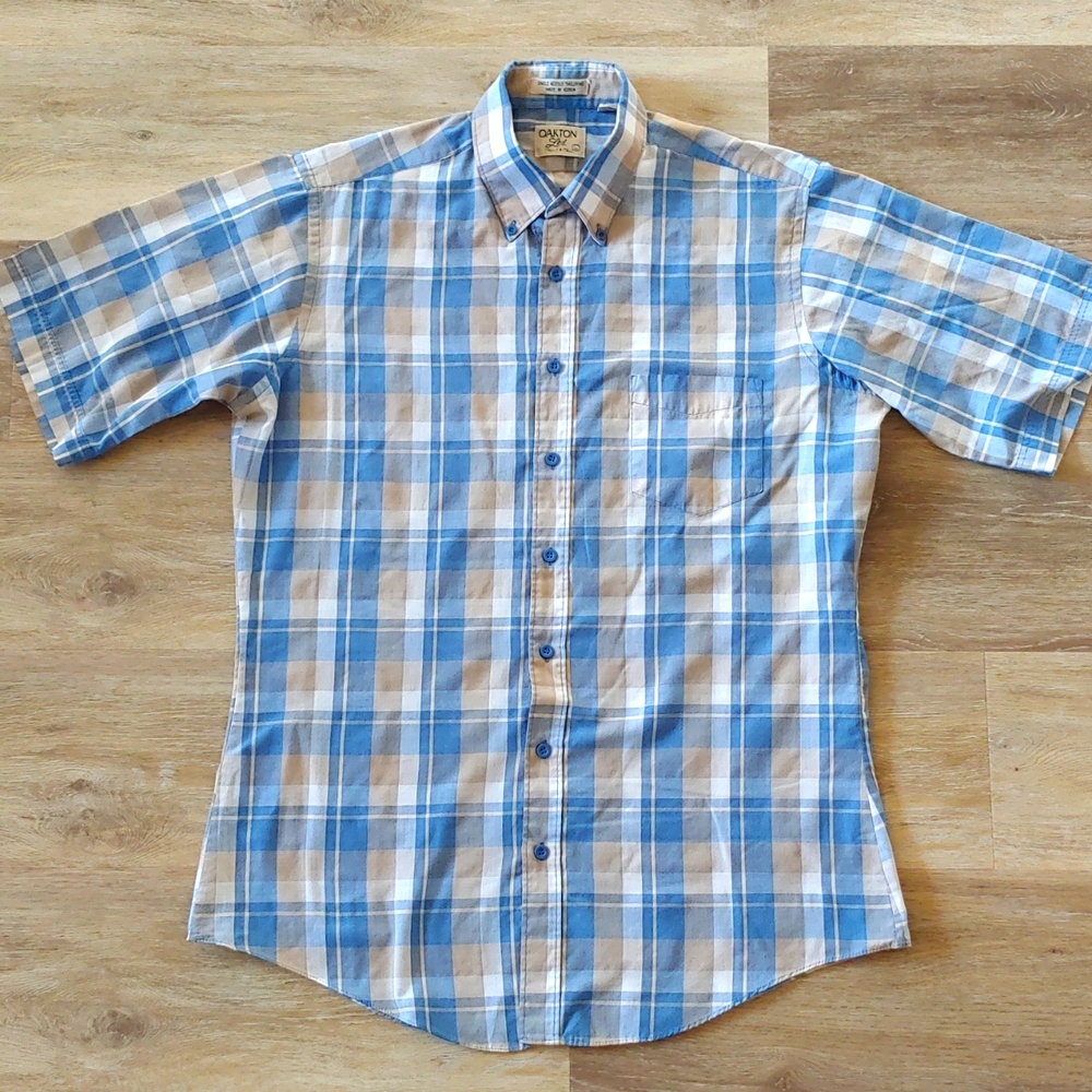 Vintage Oakton Ltd Plaid Button Down Shirt
